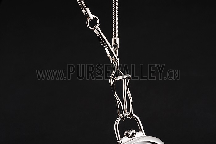 Swiss Panerai Luminor Pocket Watch Black Dial Stainless Steel Case And Chain 1453743