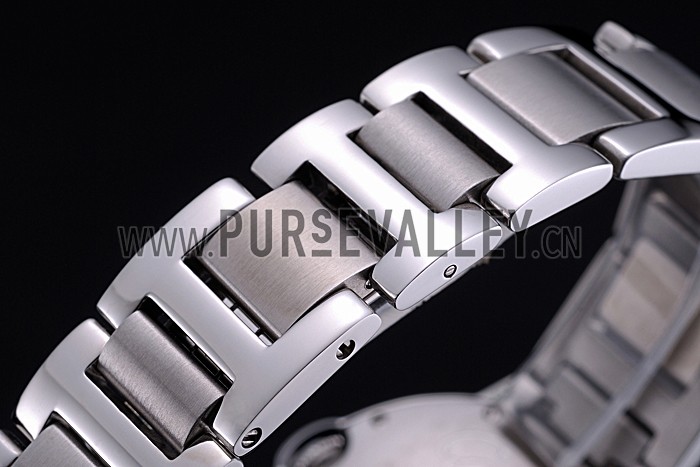 Swiss Cartier Ballon Bleu de Cartier White Dial Roman Numerals Stainless Steel Bracelet 622555