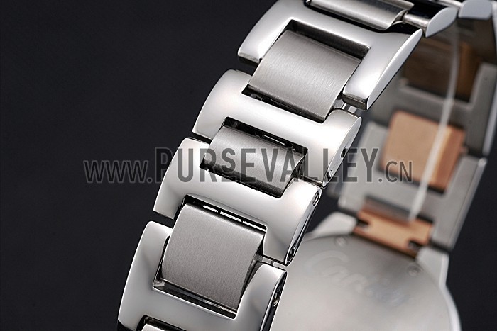 Swiss Cartier Ballon Bleu 36mm Silver Dial Stainless Steel Case Two Tone Rose Gold Bracelet 622876