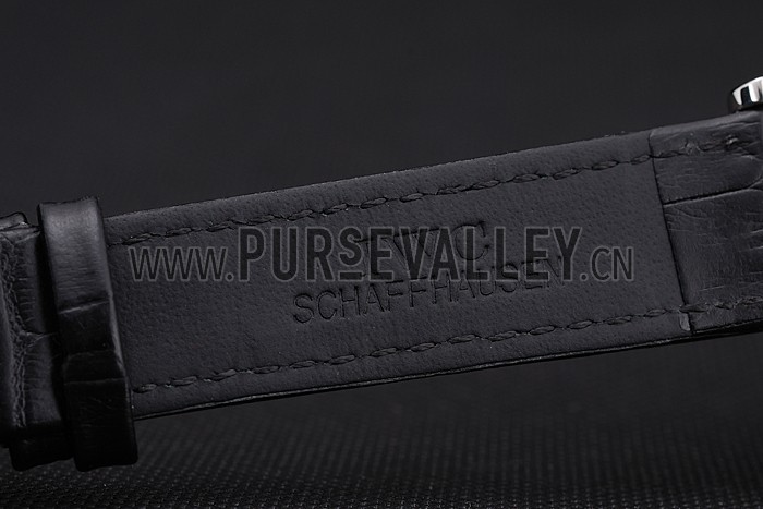 IWC Portofino Dark Gray Dial Stainless Steel Case Black Leather Strap