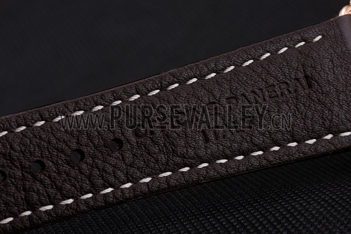 Swiss Panerai Radiomir Oro Rosso Brown Dial Rose Gold Case Brown Leather Strap