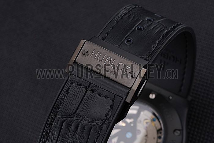 Hublot Classic Fusion Shawn Carter Black Steel Case Black Leather Strap 622817