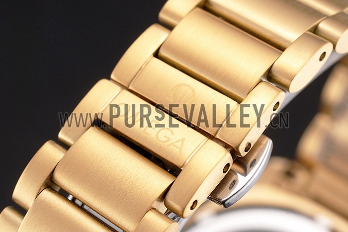 Omega Globemaster White Diak Gold Case And Bracelet