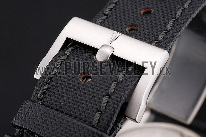 Swiss Blancpain 500 Fathoms Black Dial Stainless Steel Case Black Canvas Strap