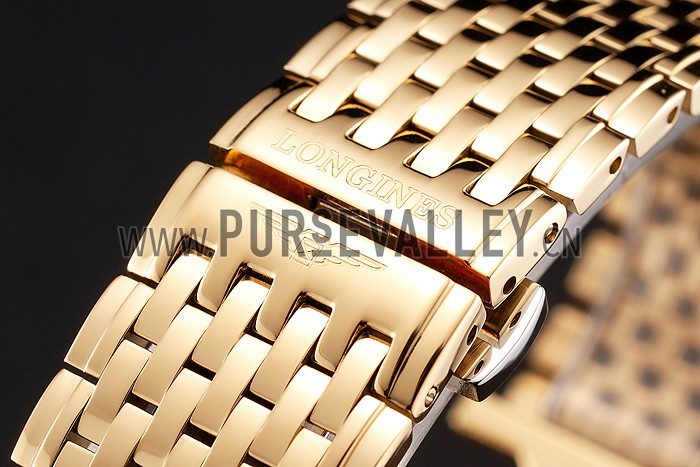 Swiss Longines Grande Classique White Dial Gold Case And Bracelet