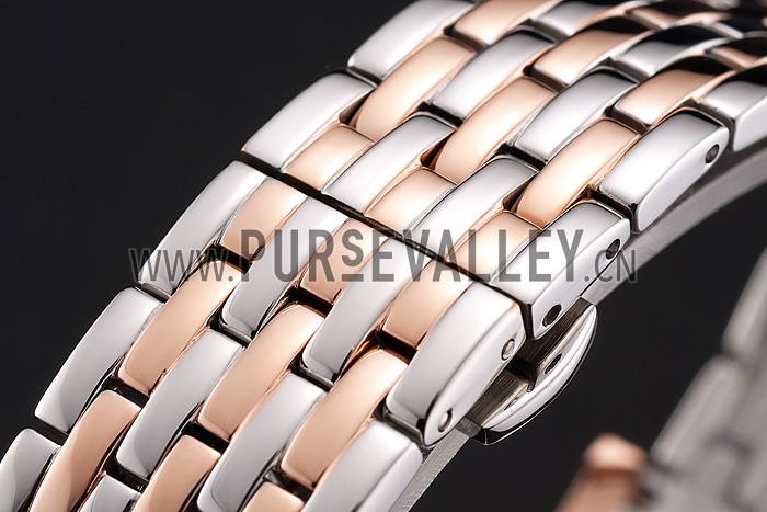 Vacheron Constantin Fine Black Dial Rose Gold Case Two Tone Bracelet