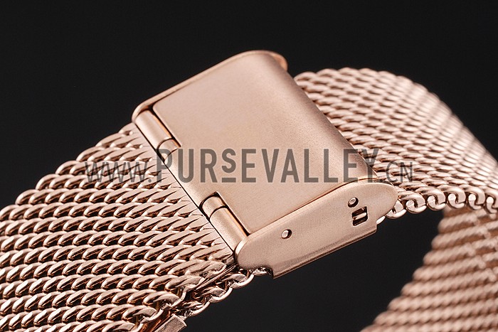 Patek Philippe Calatrava Small Seconds Black Engraved Dial Rose Gold Case And Bracelet