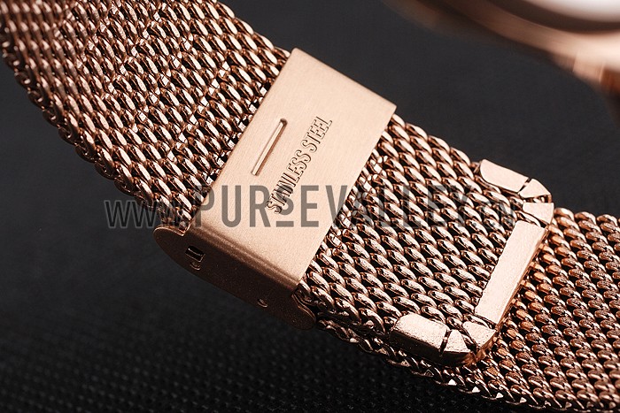 Patek Philippe Calatrava Small Seconds White Dial Rose Gold Case And Bracelet