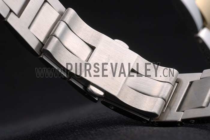 Cartier Ballon Bleu 42mm White Dial Stainless Steel Case Two Tone Gold Bracelet