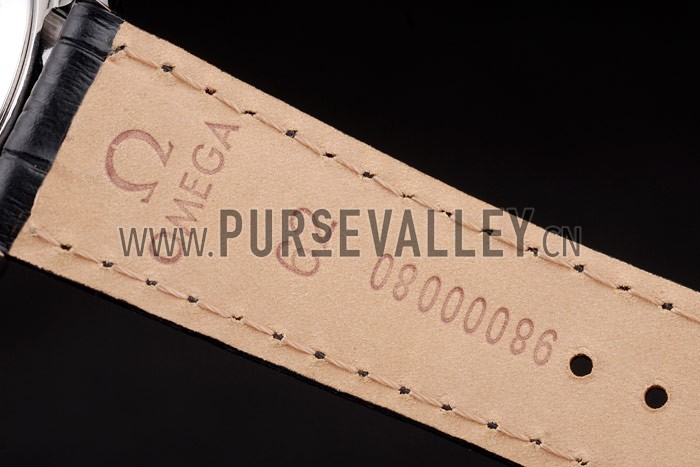 Omega Swiss Seamaster Railmaster Black Strap Black Striped Dial