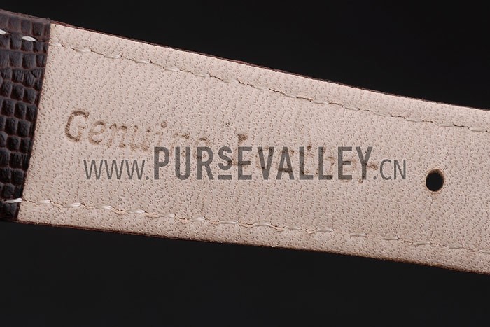 Jaeger Le Coultre Swiss Master Control Rose Gold Bezel Brown Leather Strap 7590