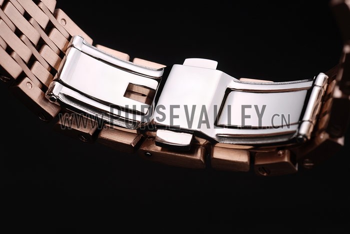 Omega Swiss DeVille Rose Gold Bezel Roman Numbers Brown Dial 7610