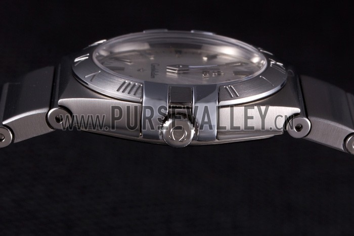 Omega Constellation Grey Dial Stainless Steel Band 621458