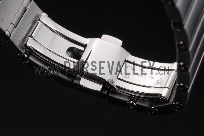 Swiss Lady Omega Constellation Crystal Encrusted Bezel Silver Radial Dial 80291