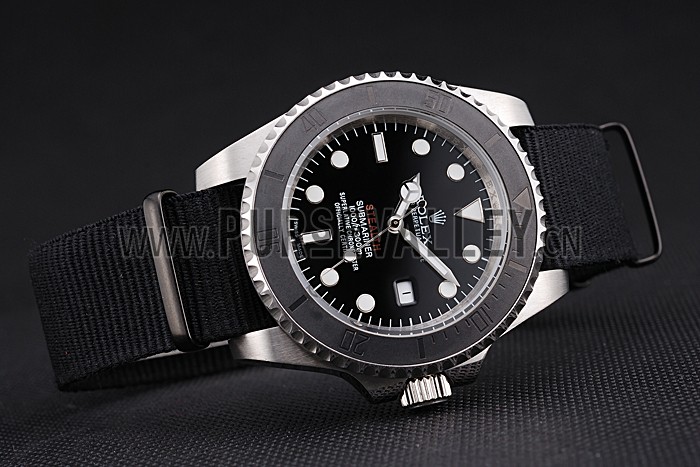 Rolex Submariner STEALTH MK IV Black Fabric Band rl424 621386