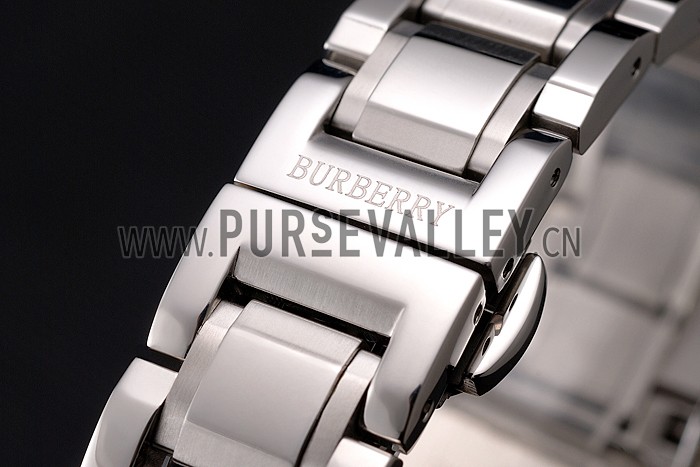 Burberry The City Black Dial Stainless Steel Case And Bracelet