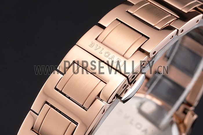 Bvlgari Bvlgari Black Dial Diamond Hourmarks Gold Case Diamond Bezel Two Tone Bracelet