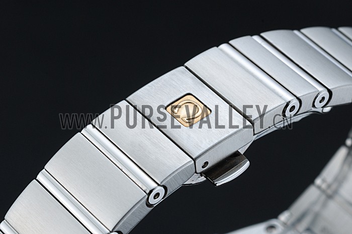 Swiss Lady Omega Constellation Stainless Steel Bracelet Silver Dial 80290