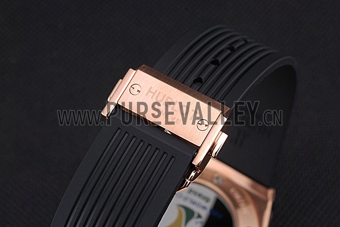 Hublot Big Bang Unico Bi-Retrograde Chrono King Gold Case Black Rubber Strap 622772