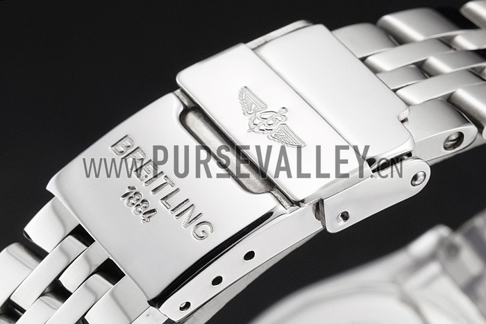 Breitling Colt Lady Black Dial Diamond Hour Marks Stainless Stees Case And Bracelet