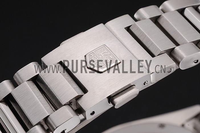 Tag Heuer Carrera Tachymeter Bezel White Dial Stainless Steel Strap