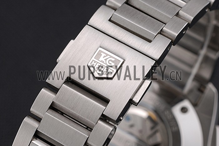 Tag Heuer Swiss Carrera Tachymeter Bezel Stainless Steel Black Dial