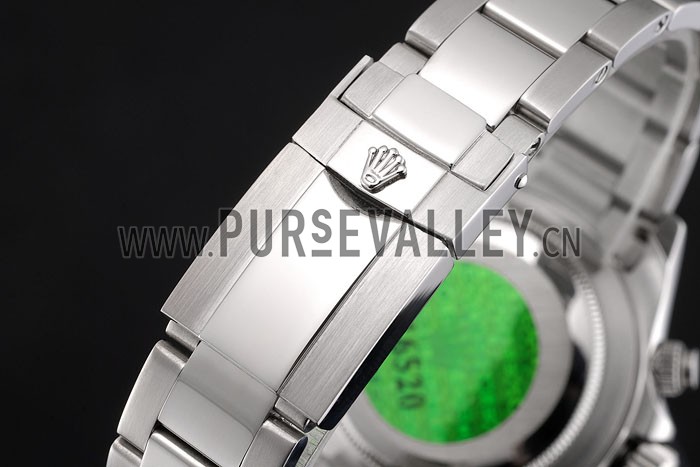 Swiss Rolex Daytona Stainless Steel Bracelet Black Dial 80296