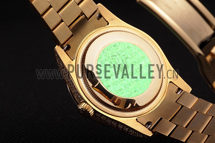 Swiss Rolex Day-Date Diamonds Yellow Gold-srl185 621615