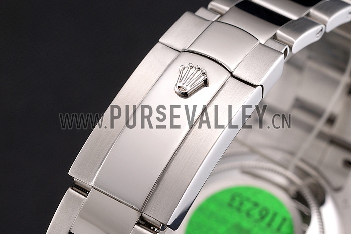 Rolex Bamford Submariner Black Dial With Roman Numerals Black Bezel Stainless Steel Case And Bracelet