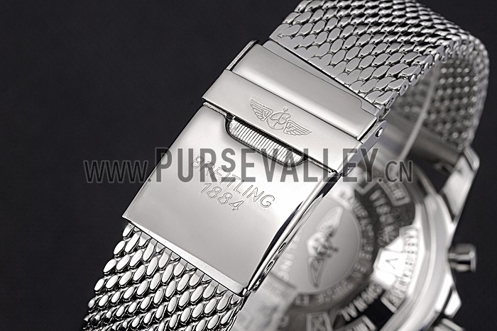 Swiss Breitling Professional Chronospace Black Dial Stainless Steel Case And Bracelet 622874