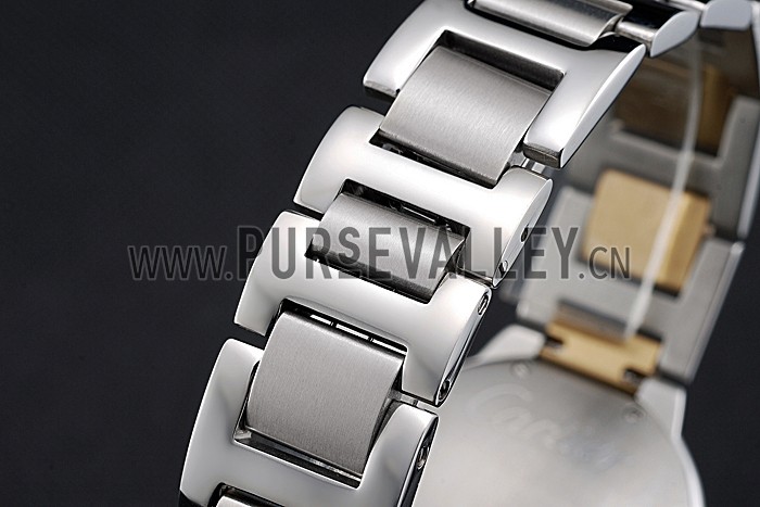 Swiss Cartier Ballon Bleu 36mm Silver Dial Stainless Steel Case Two Tone Gold Bracelet 622878