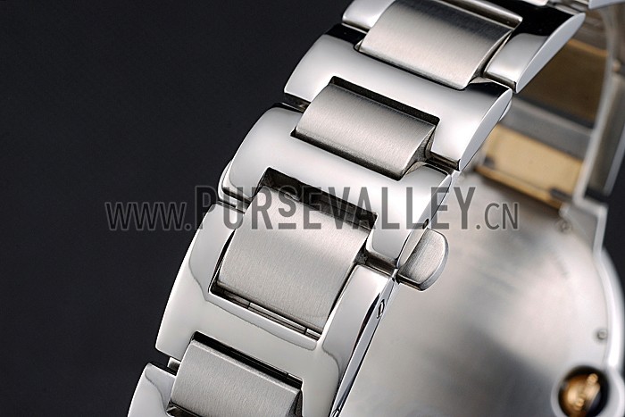 Swiss Cartier Ballon Bleu 42mm Silver Dial Stainless Steel Case Two Tone Gold Bracelet 622877