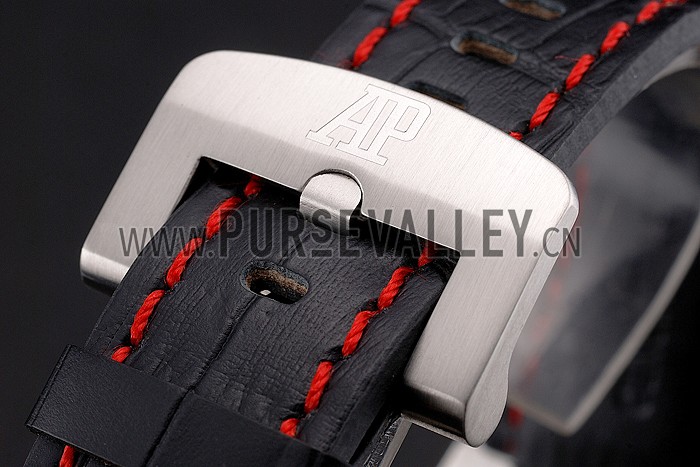 Audemars Piguet Royal Oak Offshore Shaquille O'Neal White Dial Stainless Steel Case Black Leather Strap