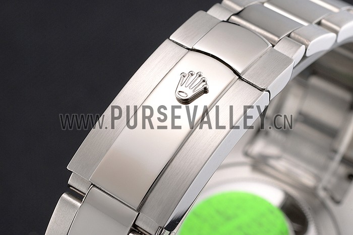 Swiss Rolex Datejust Black Dial Dimond Hour Marks Stainless Steel Case And Bracelet