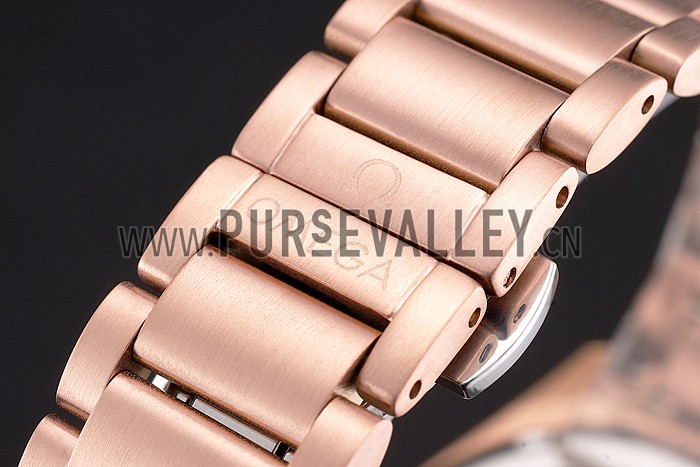 Omega Globemaster White Dial Rose Gold Case And Bracelet