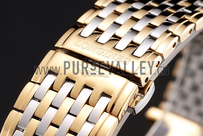 Swiss Longines Grande Classique White Dial Gold Case Two Tone Bracelet