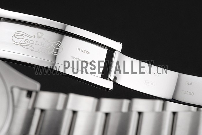 Swiss Rolex Milgauss White Dial Orange Markings Stainless Steel Case And Bracelet