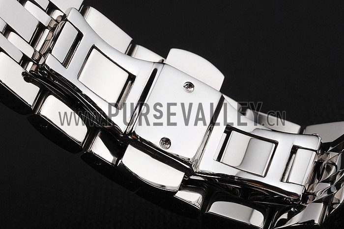 Vacheron Constantin Tourbillon Black Dial Stainless Steel Case Two Tone Steel Black Bracelet
