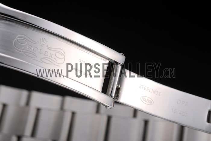 Rolex Swiss Explorer Stainless Steel Bezel White Dial Tachymeter