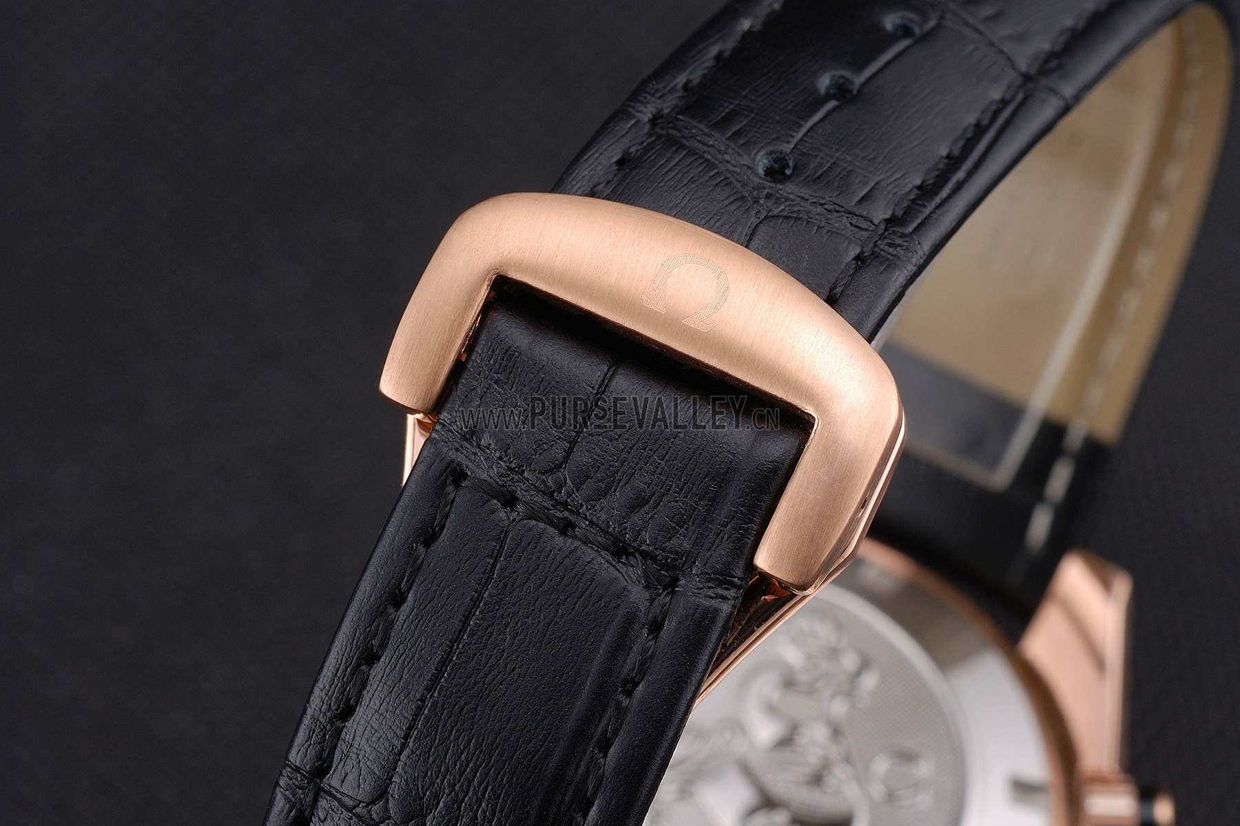 Omega Seamaster Planet Ocean Chronograph Ceragold Black Dial 622391