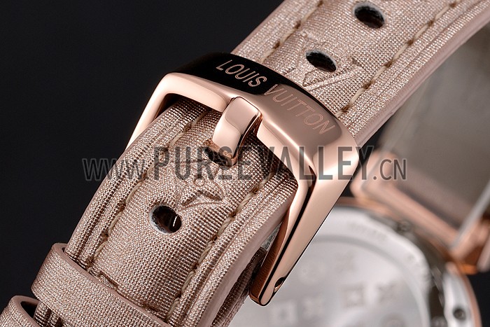 Louis Vuitton Tambour Bijou Red Gold Watch