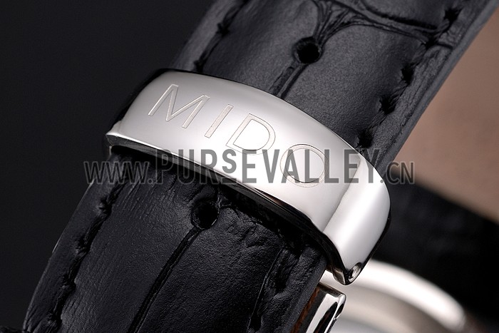 Mido Multifort Cronograph 2 Tone Dial Black Leather Strap 622184