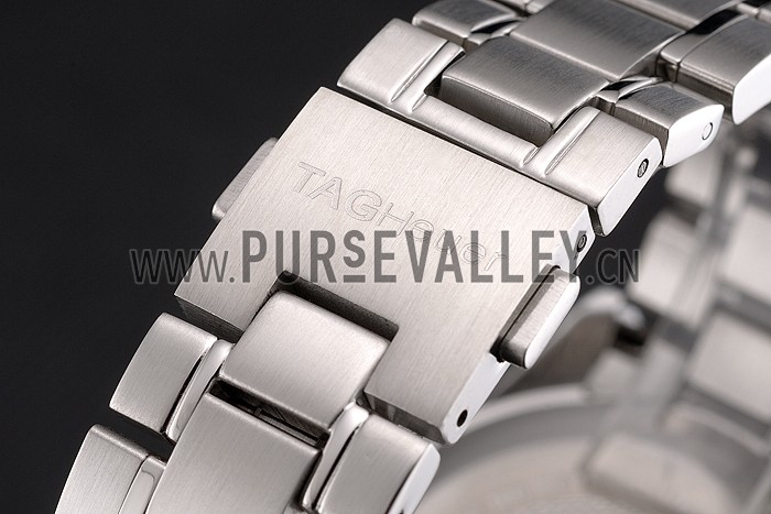 Tag Heuer Carrera Tachymeter Bezel Black Dial Stainless Steel Strap