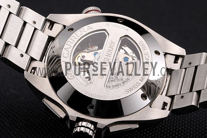 Tag Heuer Swiss Carrera Tachymeter Bezel Stainless Steel White Dial