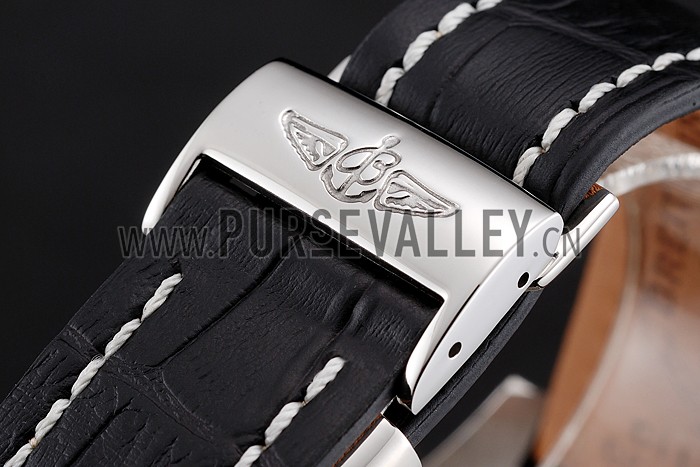 Breitling Bentley Mulliner Tourbillon Yellow Dial Stainless Steel Case Black Leather Strap 622730