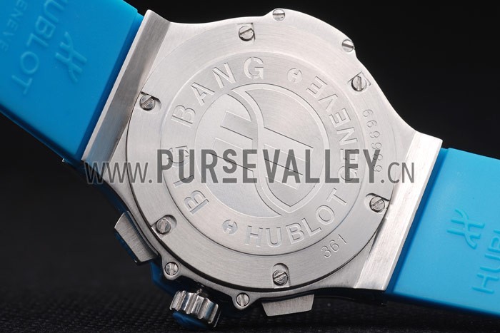 Hublot Big Bang Blue Strap White Dial Watch