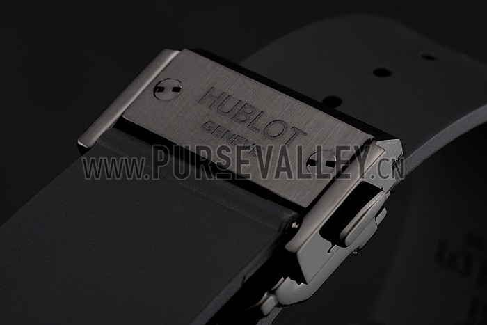 Hublot Big Bang Carbon Dial With Blue Markings Carbon Case And Bezel Black Rubber Strap 622774