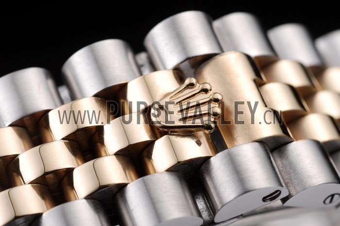 Rolex DateJust Two Tone Stainless Steel 18k Gold Plated Silver Dial 98084