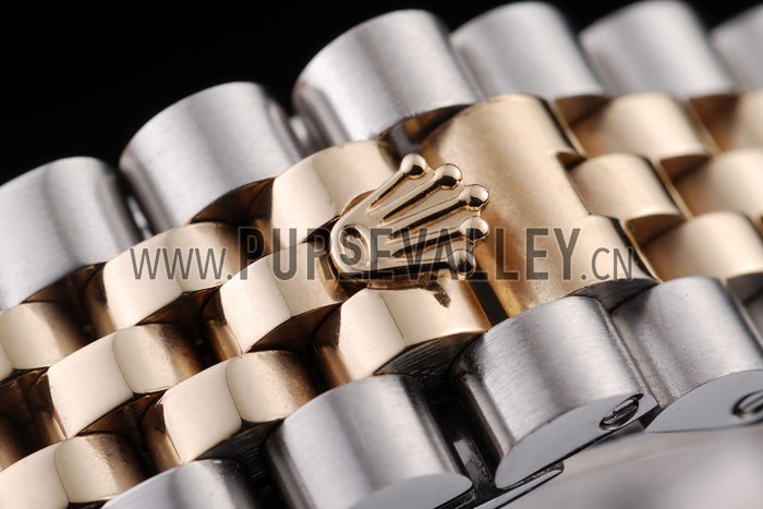 Rolex DateJust Two Tone Stainless Steel 18k Gold Plated Silver Dial 98085