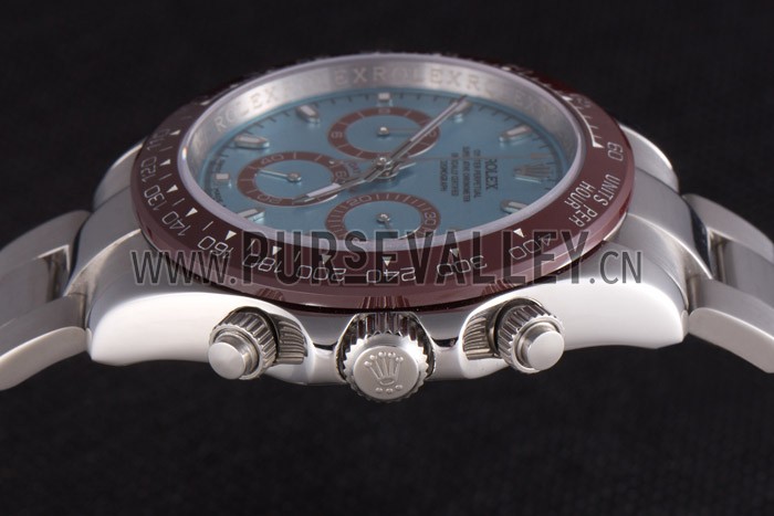 Rolex Daytona Stainless Steel Bracelet with Rouge Bezel and Blue Dial 621572